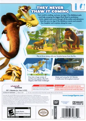 Ice Age 2 - The Meltdown box cover back